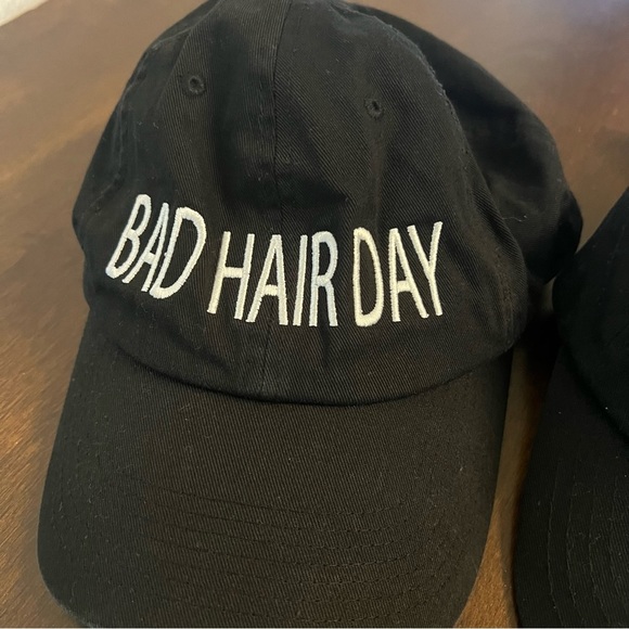 Graphic Hats Ball Caps Lot of Three Salty, Bad Hair Day, Bye Trendy - Picture 4 of 11